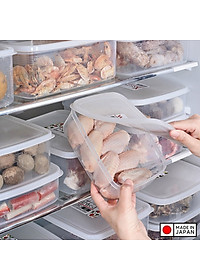 Hộp thực phẩm chữ nhật Nakaya 1300ml hàng nội địa Nhật Bản K.305#