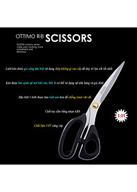 [HÀNG CHÍNH HÃNG]Kéo cắt sườn dài 26cm, lưỡi kéo dài 11.5cm bằng thép không gỉ an toàn sức khỏe của GGOMi Hàn Quốc GG157