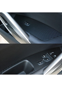 Decal 3D Cacbon màu đen trang trí cho xe hơi, xe máy, điện thoại, máy tính ( 40 x 120 cm)