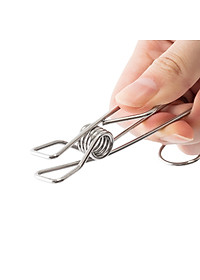 Combo 4 Kẹp Treo Đồ INOX 304 Có Móc Treo Đa Năng