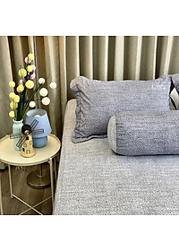 Bộ ga giường  KBedding by Everon KMTP 115 Microtencel Xám (4 món)