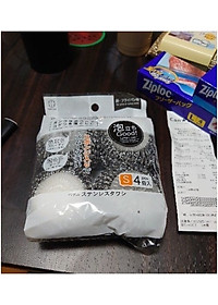 Set 04 miếng cọ xoong nồi có lót mút Kokubo 50g - made in Japan