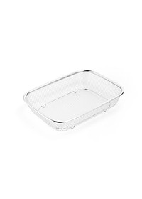 Rổ lưới bằng inox hình chữ nhật có đế đựng rau củ - 2 kiểu lưới