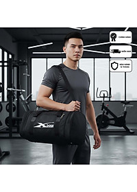 Túi Trống Đen Cao Cấp Thời Trang Xbags Xb 6001 – Ngăn Rộng, Ngăn Giày Riêng, Dây Đeo Êm Ái, Tiện Lợi Cho Du Lịch, Gym, Yoga!