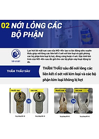 Chai Xịt Tẩy Rỉ Sét WD-40 Multi-Use Product Dầu Chống Rỉ Bôi Trơn, Chống Ẩm, Vệ Sinh Làm Sạch Đa Năng Bảo Dưỡng Xe, Đồ Dùng Gia Đình - Hàng Chính Hãng