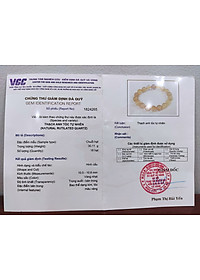 Vòng tay phong thủy đá mắt cọp vàng 14 ly, vòng tay chuỗi đá