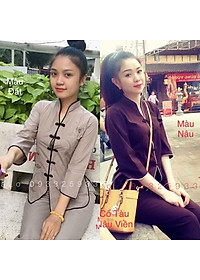 ĐỒ LAM ĐI CHÙA # Cổ Tàu Viền # Đồ Bộ # Rẻ Đẹp # Quần Áo Nữ