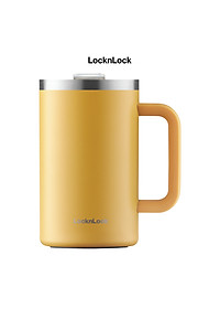 Ca giữ nhiệt Flat Table Mug LocknLock LHC4320 – Dung tích 730ml – Tay cầm thoải mái – Miệng ca rộng – Nắp trong suốt