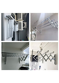 Giàn phơi quần áo xếp gọn - Giàn phơi thông minh gắn tường - Chính hãng NIKITA