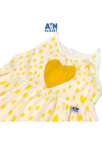 Đầm bé gái họa tiết dây Túi tim vàng thun giấy - AICDBG1DK89Y - AIN Closet