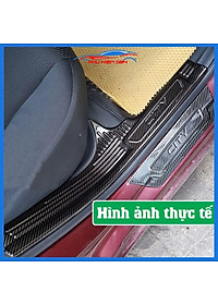 Bộ nẹp bước chân trong ngoài vân Cacbon xe City 2021 chống trầy làm đẹp ô tô
