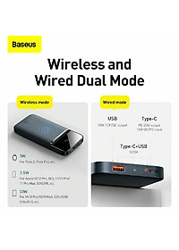 [Mẫu mới 2021]Pin dự phòng sạc không dây tích hợp nam châm Baseus Magnetic Wireless Quick Charging Power Bank (10000mAh) - Hàng chính hãng