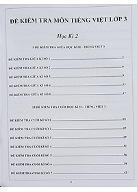 Combo Sách - Đề kiểm tra Tiếng Việt 3 học kì I + II