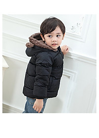 Áo khoác trẻ em, áo phao cho bé cao cấp (LOẠI 1) lót lông cừu toàn bộ bên trong cực ấm mũ tai gấu dễ thương size từ 9-27kg AK4