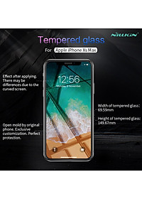 Miếng dán kính cường lực Nillkin cho iPhone XS MAX / iPhone 11 Pro Max (9H, chống vân tay, mỏng 0.3mm) - Hàng chính hãng