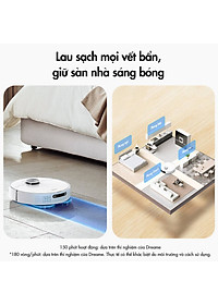 Robot Hút Bụi Lau Nhà Dreame L10 Prime Giặt Giẻ Tự Động 4000 Pa - Hàng Chính Hãng
