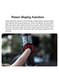 Đèn đuôi xe đạp thông minh Xiaomi Youpin TWOOC chống nước IPX6 sạc cổng USB