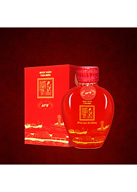 Đặc Sản Phan Thiết - Set 1 Giỏ Quà Đậm Đà Tình Thân Nước Mắm Tôm Biển Bình Gốm Đỏ 60N Và Cá Cơm Ruột Đỏ Bình Gốm Vàng 60N