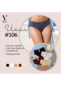Quần lót nữ thun lạnh trơn cao cấp Vicci 106 Hispter mềm mịn, thoáng mát, thân thiện với làn da, kháng khuẩn khử mùi