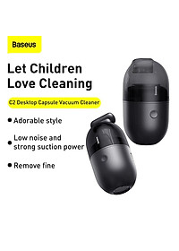 Máy hút bụi Baseus C2 dạng viên nang để bàn -Hàng Chính Hãng 