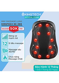 Đệm Ghế Massage Lưng Cao Cấp KingTech KC-300 – Máy Mát Xa Chế Độ 3D, 12 Bóng Chuyên Sâu, – Kết Hợp Tính Năng Nhiệt Hồng Ngoại – Hàng Chính Hãng