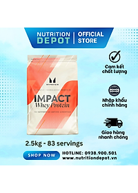 Nơi bán Sữa tăng cơ Impact Whey Protein Myprotein 2.5kg - Nutrition Depot