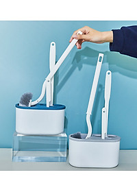 Bộ bàn chải vệ sinh nhà tắm, toilet 3in1 dán tường tiện dụng