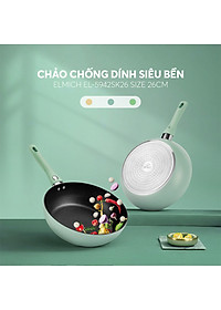 Chảo chống dính siêu bền Elmich EL-5942SK - Hàng Chính Hãng