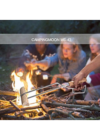 Đồ cắm trại kẹp gắp than Campingmoon campoutvn MS-42 thép không rỉ sang trọng glamping A312  