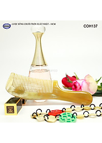 Lược sừng xuất Nhật (Size: L - 18cm) COH137 - Lược chuôi trơn tru đơn giản tiện ích - Chăm sóc tóc