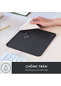 Miếng lót chuột Logitech Studio Series - Đế cao su chống trượt, lướt dễ dàng, bề mặt chống đổ tràn, bền bỉ, nhỏ gọn, hiện đại - Hàng Chính Hãng