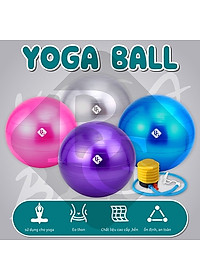 [All Size] KHÔNG KÈM BƠM BG Bóng Tập Yoga, Bóng Yoga Tròn  45cm - 55cm - 65cm - 75cm - 85cm Cỡ Đại Cao Cấp - Chính Hãng (Hàng nhập khẩu)