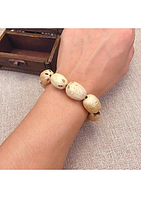 Combo Vòng tay Phong Thủy HẠT BỒ ĐỀ ĐẤT PHẬT, KÈM HỘP ĐỰNG LÓT NHUNG/LỤA, kèm vòng tay chỉ đỏ Thailand, mang lại bình an May Mắn.