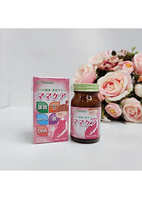 Thực phẩm bảo vệ sức khỏe MAMA CARE hãng Nhật Bản giành cho phụ nữ mang thai giúp bổ sung Sắt, ACid Folic,DHA và Vitamin D (date T7/2023)