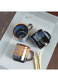 Cốc uống trà, uống cà phê men hỏa biến Gomie Ceramic ,men hỏa biến sang trọng, cao cấp, an toàn sức khỏe