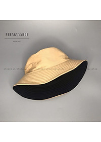 Mũ nón bucbet TRƠN 2 mặt- nón tai bèo vành