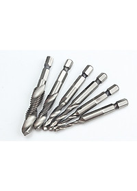 Bộ 6 Mũi Khoan Taro HSS 4341 Tạo Ren Cao Cấp, giúp tiết kiệm thời gian thi công, tiết kiệm chi phí siêu tiện lợi. M3, M4, M5, M6, M8, M10 