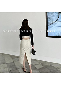 [L2M] Áo khoác len nữ cardigan dệt kim CHOÀNG NGANG LƯNG tay dài che khuyết điểm dễ phối đồ Quảng Châu