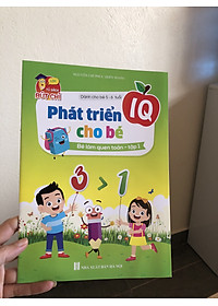 Bộ 8 Cuốn Phát Triển IQ Cho Bé Dành Cho Bé 5-6 Tuổi Bé tập so sánh