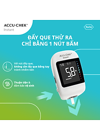 [Bảo Hành Trọn Đời] Máy Đo Đường Huyết ACCU-CHEK Instant Kèm Hộp 50 Que Thử Đường Huyết ACCU-CHEK Instant