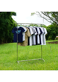 GIÁ PHƠI ĐỒ 1 NHÁNH NGẮN (TẶNG 10 MÓC ÁO KÉP NHỰA CAO CẤP DUY LỢI)