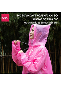 Áo Mưa 1 Người Trong Suốt Eva Deli - Siêu Dày Chống Thấm Nước Cho Mưa To Phong Cách Thời Trang Nhiều Màu Sắc Tươi Trẻ, Phù Hợp Cho Cả Nam Nữ