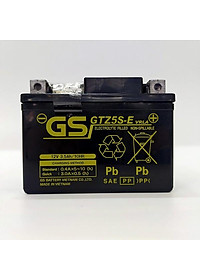 Bình Ắc quy khô GS GTZ5S E 3,5Ah Wave RS Rsx Rsv S, Nouvo456, Airblade110, Hayate X-Bike SKY Exciter Luvias Cub