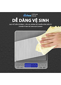 Cân Điện Tử Mini Cao Cấp 2024 MIFAN 0.01g - 3kg - Nhỏ Gọn, Siêu Chính Xác, Thép Không Gỉ, Màn LCD -Tặng 2 Đĩa Cân Và Pin