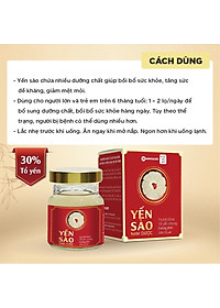 Yến sào Nam Dược lọ 70ml tổ yến chưng đường phèn bồi bổ, tăng sức đề kháng, giảm mệt mỏi