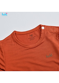 Bộ quần áo dài tay cài vai phối màu vải tre cao cấp (4-15kg) BB042; bộ dài tay cho bé trai bé gái chất liệu Bamboo siêu mềm mịn HAKI