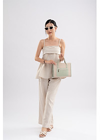 Túi Yuumy ( Thời trang nữ mini cói phối màu - Túi đeo chéo da Seasand YN209 )