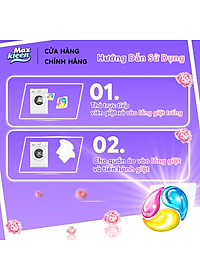 Túi Viên Giặt Xả MaxKleen 2 Trong 1 Hương Dấu Ấn Ngọt Ngào (34 viên/ túi)