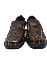 Giày rọ nam Huy Hoàng da bò màu nâu HT7787