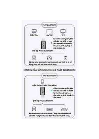 Thiết bị thu phát âm thanh Usb bluetooth 5.0 âm thanh đa chức năng jack cắm 3.5mm  KitAcoom cho loa, ô tô tai nghe bluetooth, biến loa thường thành loa Bluetooth, Hàng Chính Hãng